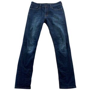 Levis Mens 511 Jeans Size 33x34 Slim Straight Dark Wash Jeans Stretch Denim